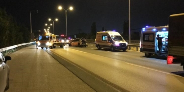 TEM ’de kaza: Aynı otomobilden 8 yaralı çıktı