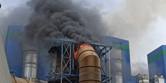 Türkiye’nin en büyük termik santralinde yangın çıktı