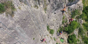 Türkiye ’nin en uzun soluklu kaya tırmanışı nefesleri kesti