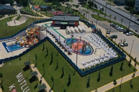 Çift kaydıraklı aquapark hizmete girdi