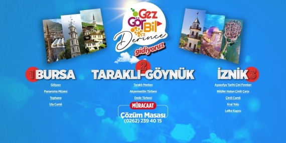 Derince’den 3 ayrı bölgeye kültür gezisi