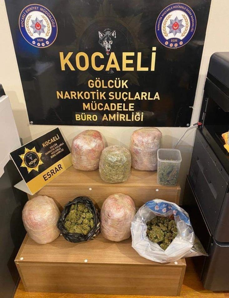 Kocaeli ’de 7 kilo uyuşturucu ele geçirildi