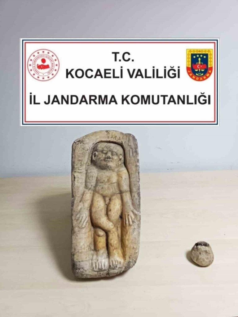 Kocaeli ’de Bizans dönemine ait tarihi eser ele geçirildi