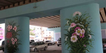 Köprü ayakları resimlerle renkleniyor