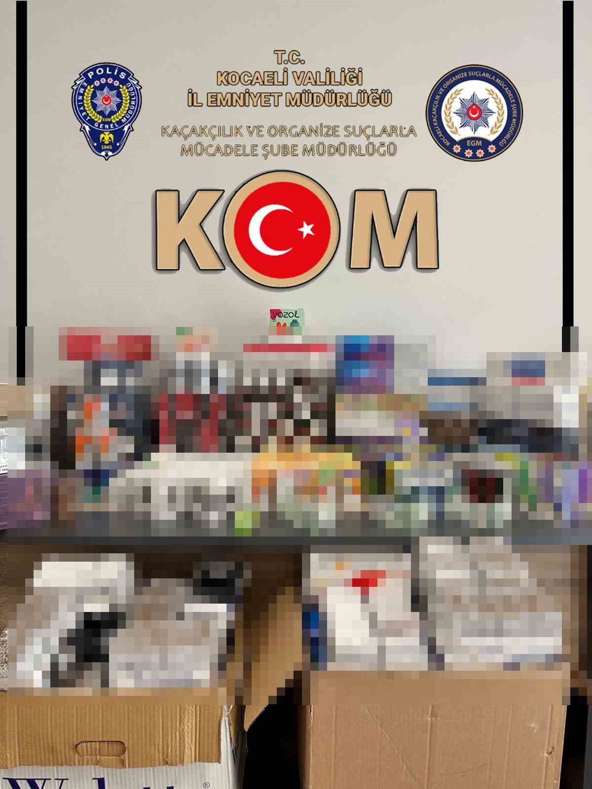 Kocaeli ’de 10 bin makaron ele geçirildi