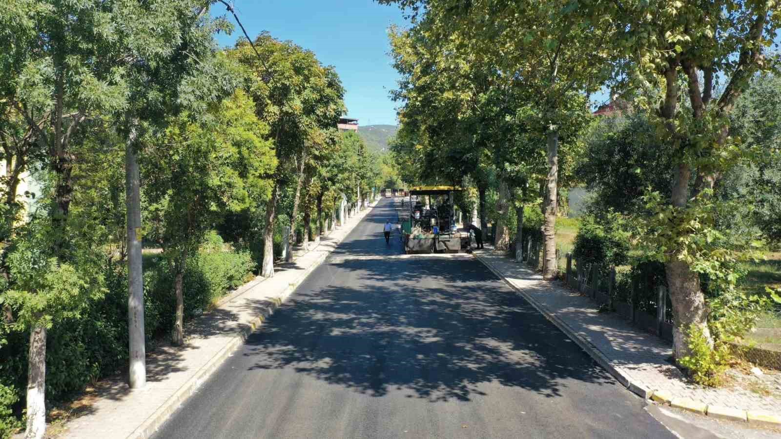 İbni Sina Caddesi ’ne 500 ton asfalt