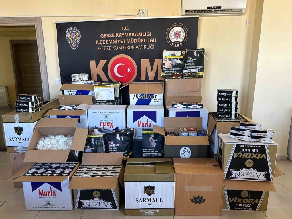 Kocaeli ’de 183 bin makaron ele geçirildi