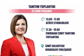 FİKİRHANE İZMİT PROJESİ ’NİN LANSMANI 5 EKİM PERŞEMBE GÜNÜ YAPILACAK