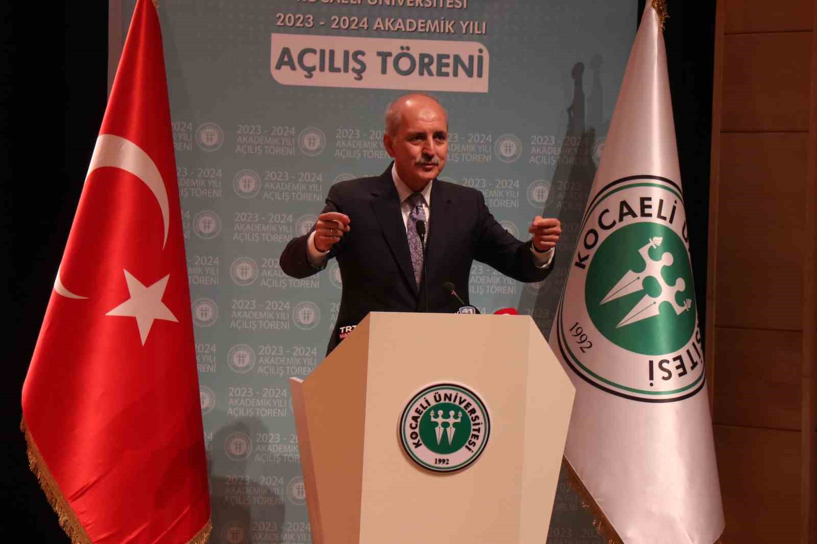 TBMM Başkanı Kurtulmuş: "Şu anda biz konuşurken de Filistin ’e bombalar atılıyor"
