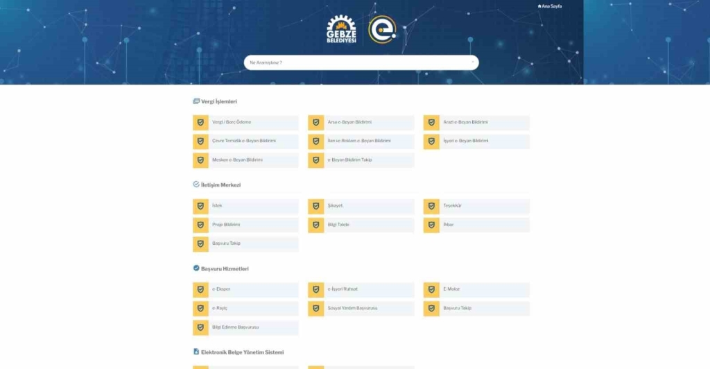 Hizmetler tek  ’tık ’ ile vatandaşın elinin altında