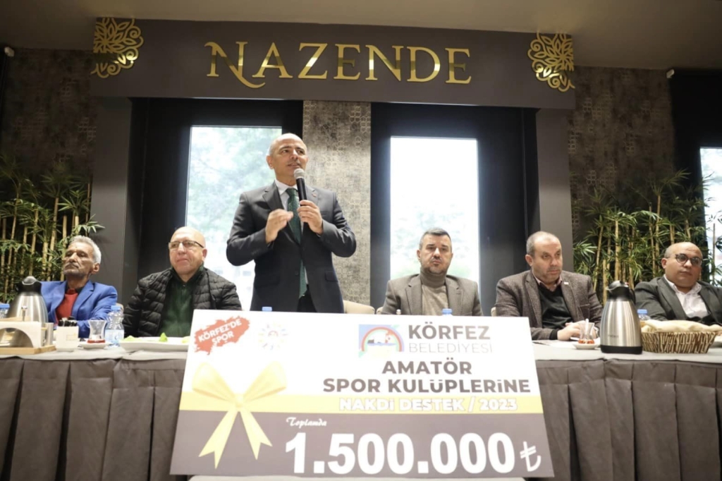Körfez ’de amatör spor kulüplerine 1,5 milyon TL ’lik destek