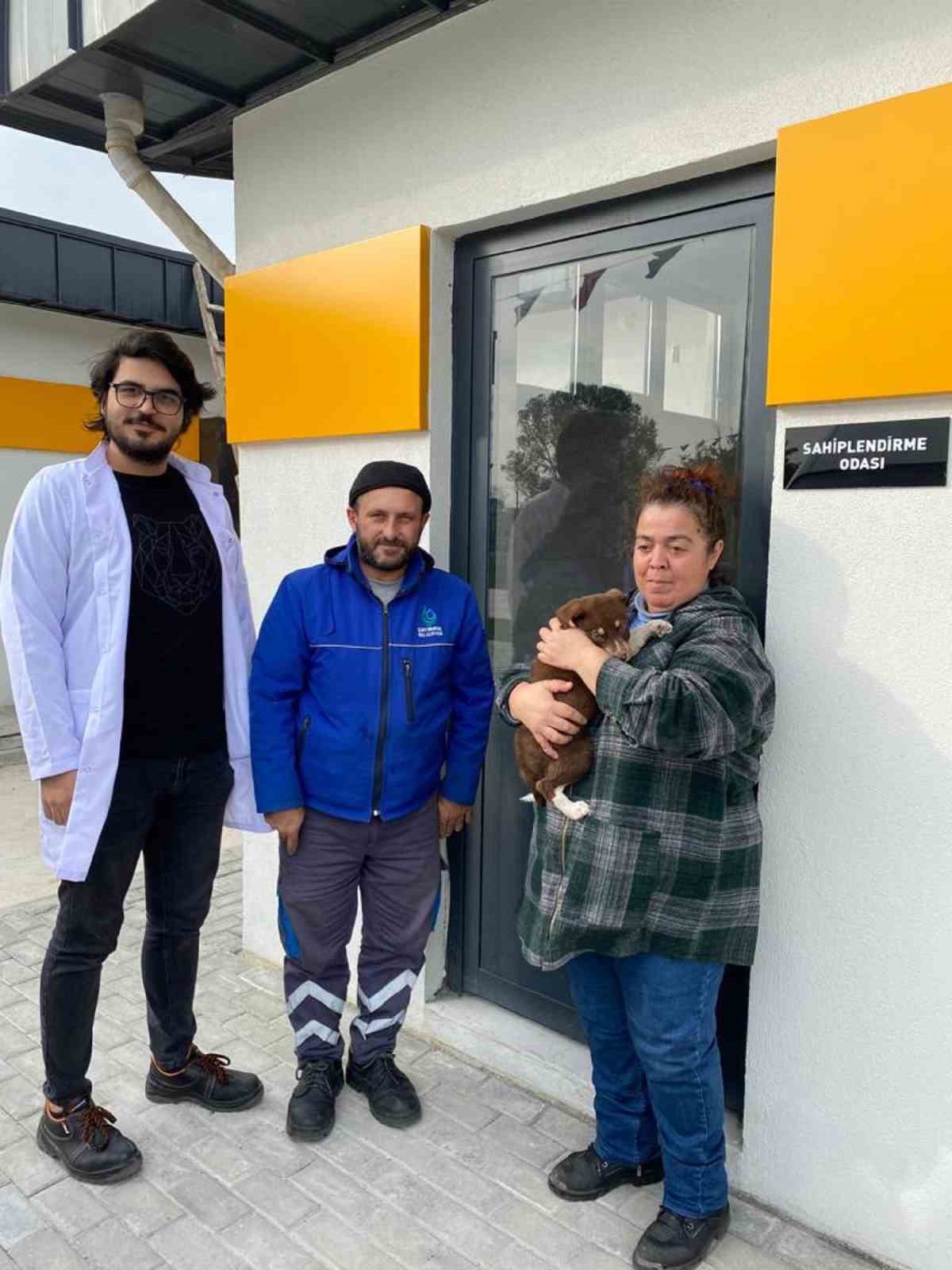 Sokak Hayvanları Bakımevi ’nde ilk sahiplendirme yapıldı
