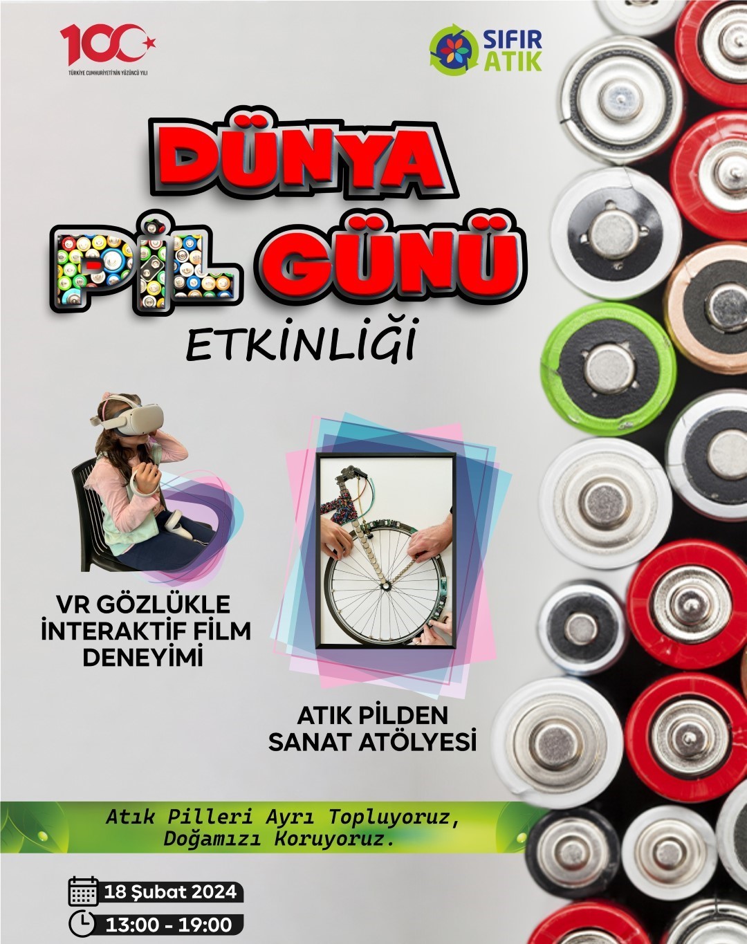 Kocaeli ’de pazar günü tüm atık piller toplanacak