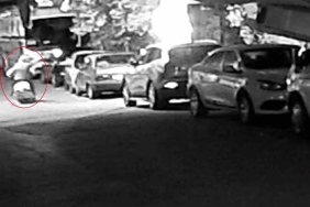 Kocaeli ’de motosikletli saldırganların binayı kurşunlama anı kamerada