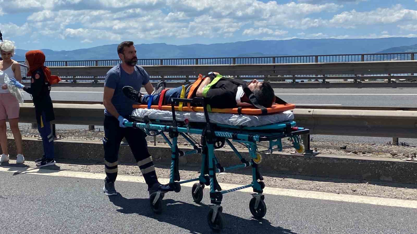 TEM ’de 3 araç kazaya karıştı: 1 ’i çocuk 7 yaralı