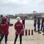 Büyükşehir itfaiyesinden firmaların acil durum ekiplerine eğitim