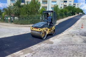İlimtepe Mahallesinde asfalt çalışması
