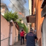 Kurs binasında korkutan yangın