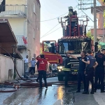 Kurs binasında korkutan yangın
