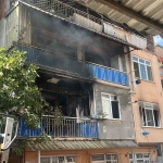 Ağlatan yangın: 1’i bebek 4 kişi dumandan etkilendi