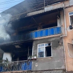 Ağlatan yangın: 1’i bebek 4 kişi dumandan etkilendi