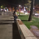 Cumhuriyet Bulvarı’nda bisiklet yolu yenilendi