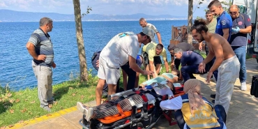 Elektrikli bisiklet denize uçtu: 3 kişi yaralandı