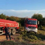 Gebze’de ormanlık alanda yangın çıktı