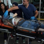 İzmit’te tramvayın yayaya çarptığı feci kaza kamerada