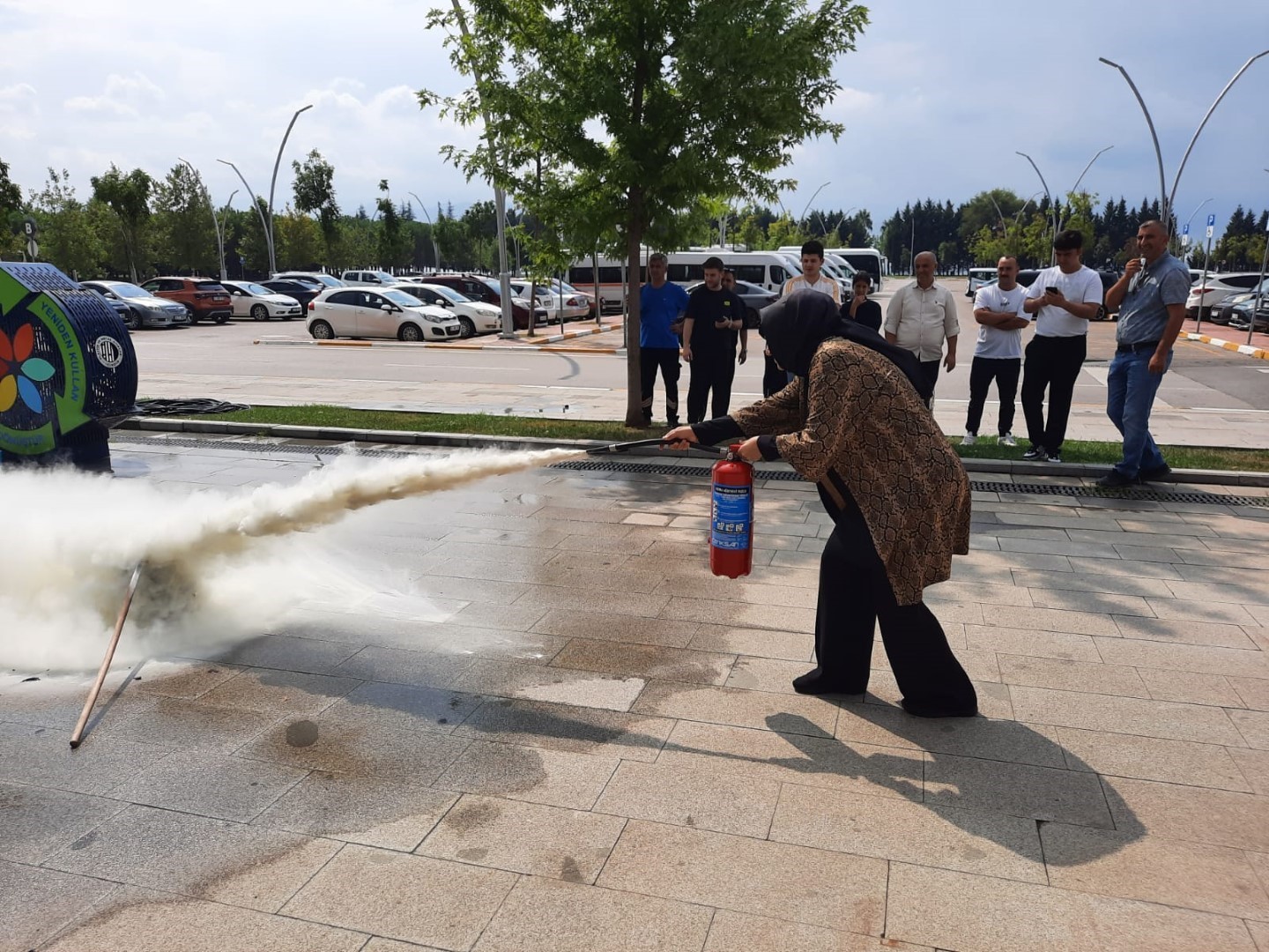 İtfaiyeden kongre merkezi personeline eğitim