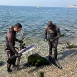 Marmara’da 2 dalgıç, 320 kilogram orkinos avladı
