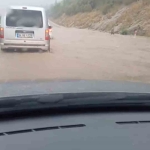 Sağanak D-100’de ulaşımı aksattı