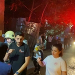 Yangına Banyoda Yakalandı