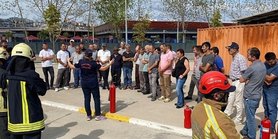 Yahya Kaptan site yönetimine İtfaiyeden eğitim