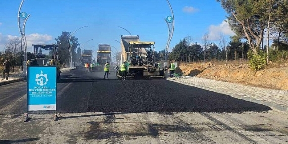 Gebze Millet Bahçesi otopark ve iç yollara asfalt