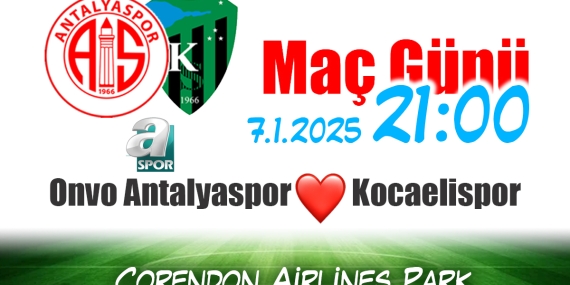 Ziraat Türkiye Kupası D Grubu İlk Maçı: Antalyaspor – Kocaelispor