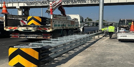 Büyükşehir’den 65 bin metre oto korkuluk