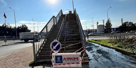 Büyükşehir’den Gebze’de üst geçit tadilatı