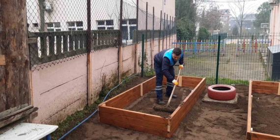 Anaokuluna hobi bahçesi