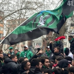 a group of people in a crowd
