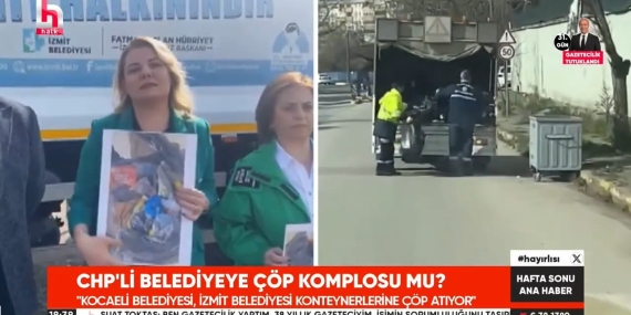 İzmit Belediyesine yapılan ‘Çöp komplosu’ Halk TV’de gündeme geldi