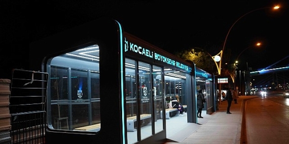 Millet Bahçesi’ne LED’li, modern konsept durak
