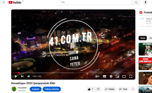 41.com.tr’den Şampiyon Kocaelispor’a Özel Beste!
