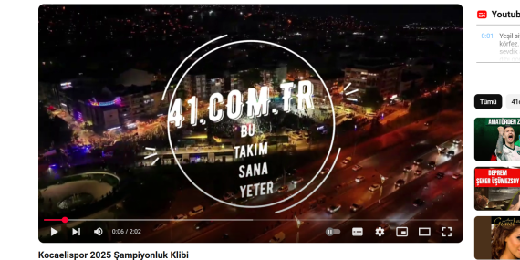 41.com.tr’den Şampiyon Kocaelispor’a Özel Beste!