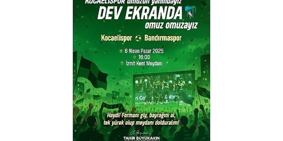 Büyükşehir, Bandırma maçını dev ekrana taşıyor