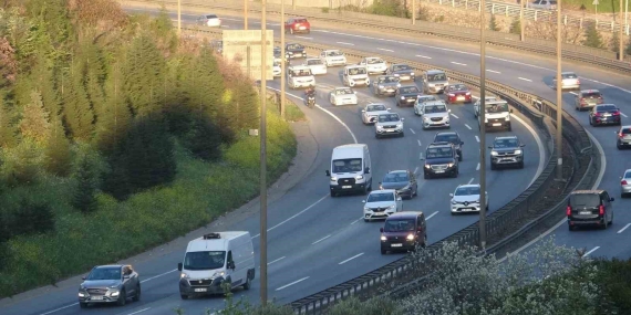 İstanbul istikametine yoğun trafik