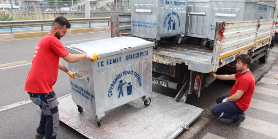 Daha temiz bir İzmit için yeni konteynerler sahada