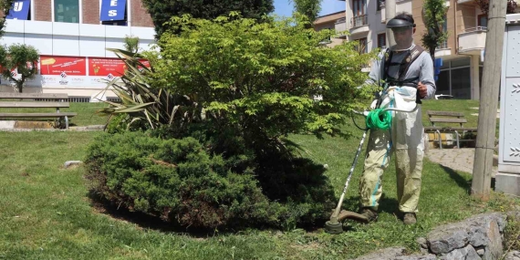 Darıca’da yeşil alanlarda bahar mesaisi