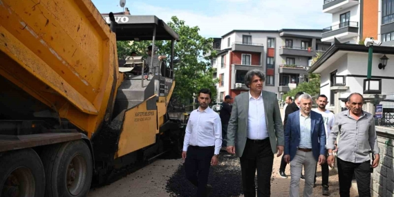 Ertuğrulgazi mahallesine 250 ton asfalt