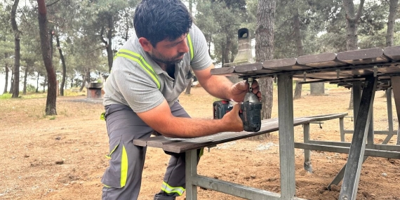 Kuştepe Mesire Alanı’nda bakım çalışması